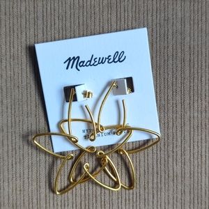 Madewell gold flower earrings